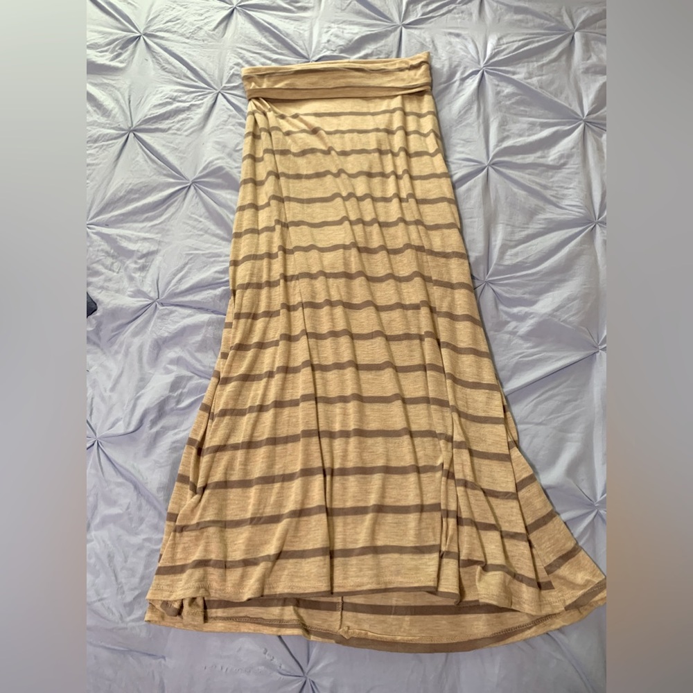 Pretty Striped Maxi Skirt